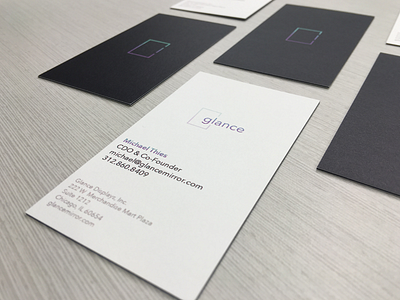 Glance business cards