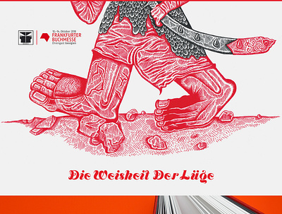 Die Weisheit der Lüge book design drawing illustration ink