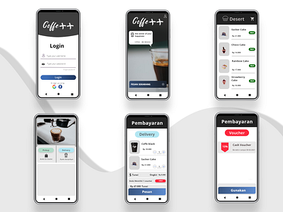 App Coffee ++ android app design aplications app app design black buy now coffee coffee shop design drink grey order restaurant
