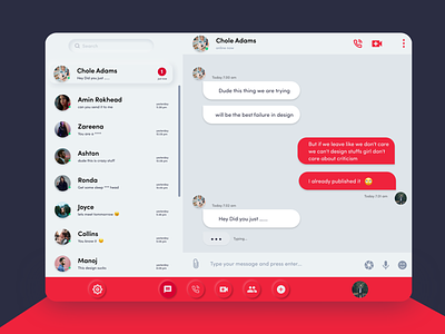 Chat | Messaging Web app UI design daily UI day 13 chat app chat bot chatting dailyui dailyuichallenge messaging app pc message app web chat web chat app