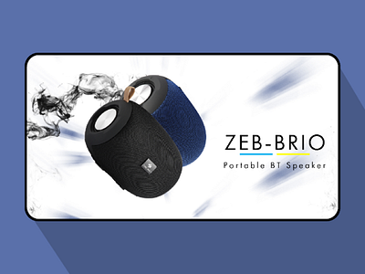 Portable speaker web banner Design