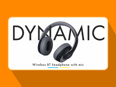 Wireless headphones website banner design banner design web banner design web design website design