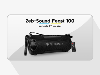 Portable speaker web site banner design banner design web banner design web design website design