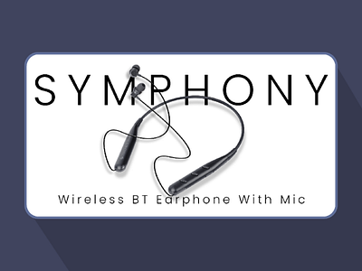 Wireless earphones website banner design light UI