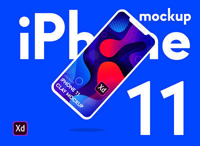 iPhone 11 series clay mockup for XD download link in description mock up mockup mockup design mockup psd mockup template mockups