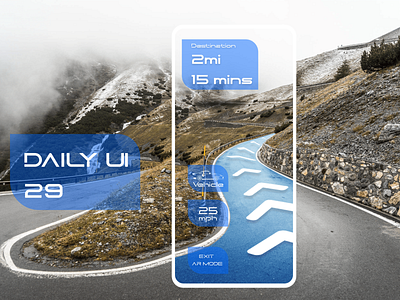 Maps UI design | AR Maps ui design daily ui 29 ar app ar map ar maps ui augmented reality augmentedreality dailyui dailyuichallenge map maps