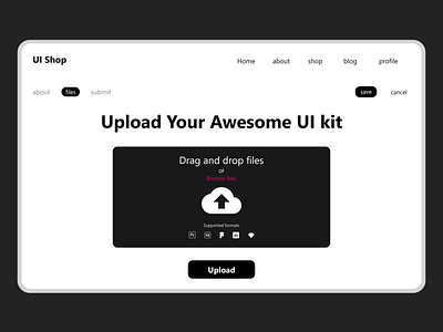 web file upload UI design daily UI challenge day 31