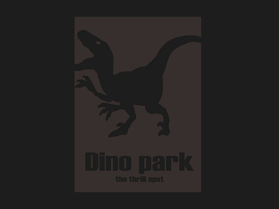 Dinosaur Amusement Park logo daily logo challenge day 35