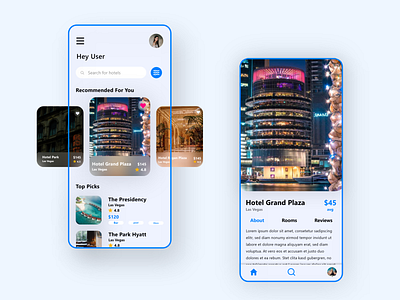 Hotel Booking app ui design daily ui day 67