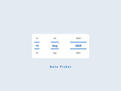 Date Picker Daily UI challenge day 80