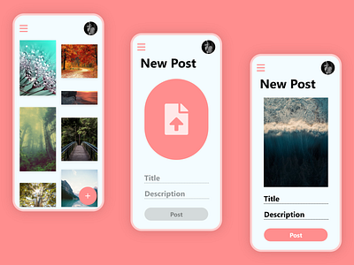 Create New Daily UI day 90 | New Post UI Design create new dailyui dailyuichallenge
