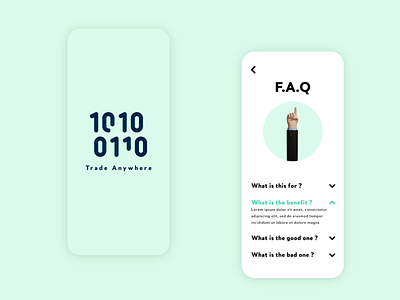 F.A.Q UI design Daily UI day 92 | FAQ screen mobile UI dailyui dailyuichallenge faq faqs