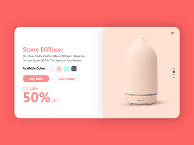 Advertisement Daily UI 98 | web Advertisement popup UI