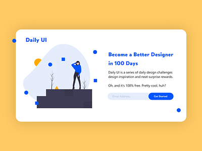 Daily UI landing page Redesign Daily UI challenge #100