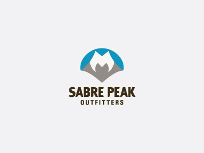 Sabre Peak animal blue challange custom grey logo mountain outfitters saber sabre snow teeth