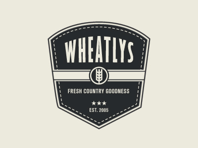 Wheatlys badge country crest flower fresh harvest wheat