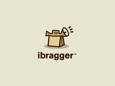 ibragger bag brag horn incentive logo payment share shout toot