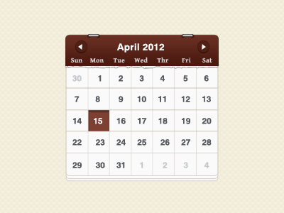 Calendar calendar date event management red