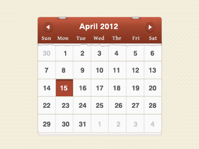 Lighter Calendar calendar date event red