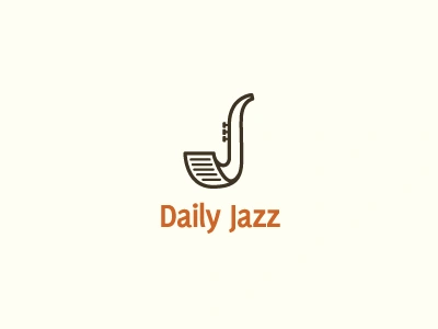 Daily Jazz blog daily instrument jazz logo music news paper reading writing