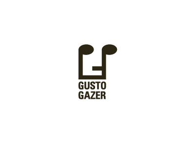 Gusto Gazer beat cool eyes face faze hip logo music notes