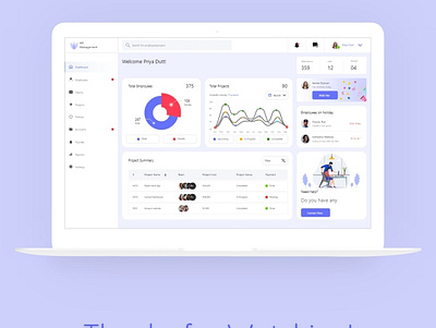 Hr Management Dashboard Design. behance project branding dashboard design dashboard ui design illustration ui ux website