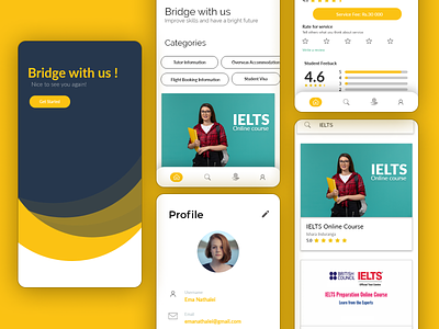 Bridge Mobile Application app design u ui ux