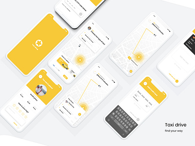 TAXI DRIVE APP UI UX