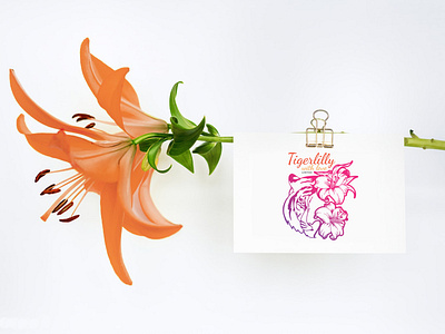 TIGERLILLY WITH LOVE branding design logo vector