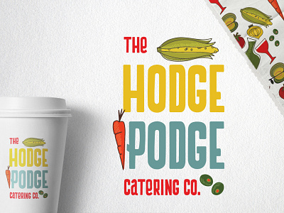 THE HODGE PODGE CATERING branding design logo vector