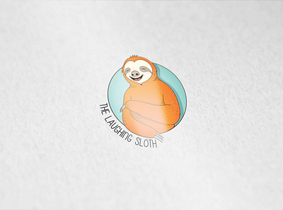 THE LAUGHING SLOTH branding design digitalart logo vector