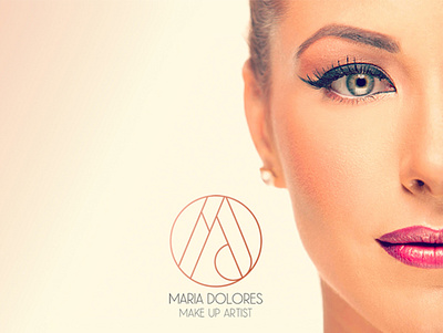 MARIA DOLORES MUA brand and identity branding business card design design logo logodesign logomark logos