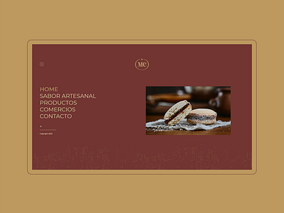 MC Web - Navigation Menú branding design illustration ui