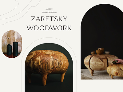 Woodcarving - craftsman website concept branding catalog ui ux web webdesign woodcarving