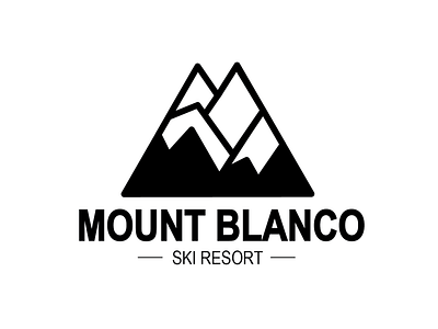 Daily Logo Challange 7/50 Mount Blanco