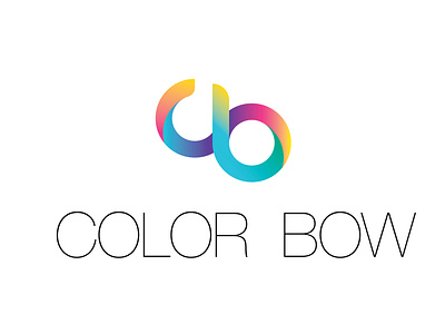 color bow branding design illustrator logo