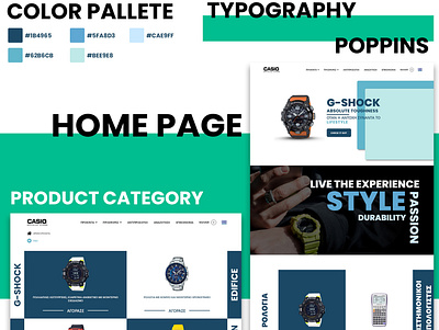 Casio E commerce Redesign redesign ui ux web website design