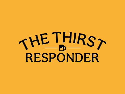 The Thirst Responder Logo branding branding design logo logo design logo design concept logotype