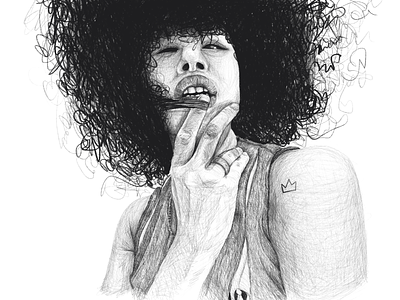 Yanece Portrait drawing illustration pencil pencil drawing portrait
