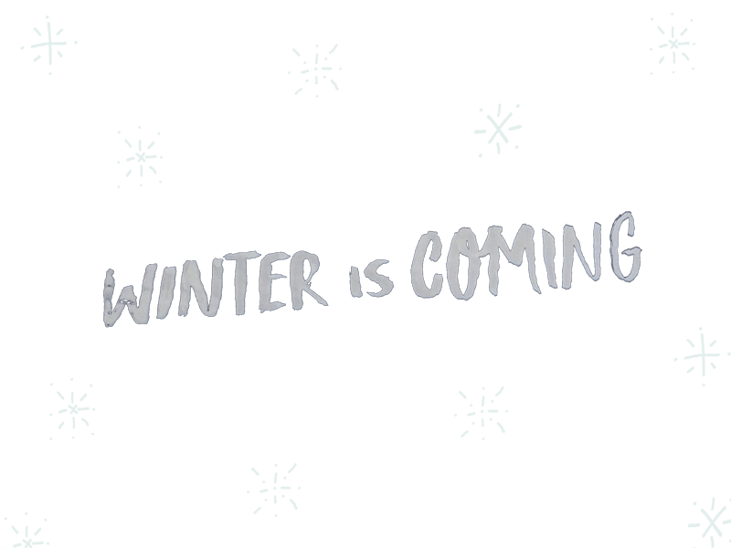 Winter is Coming animation black friday brush lettering brushtype cyber monday gif lettering type type animation
