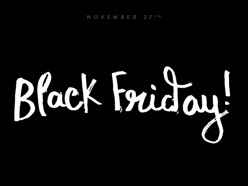 Black Friday art sale black friday cyber monday lettering type typography