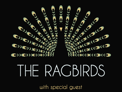 The Ragbirds gig poster illustration vector illustration