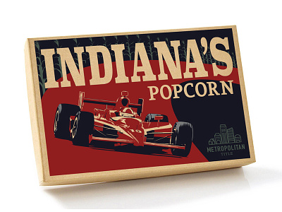 Popcorn Box illustration package design vector illustration