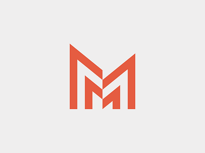 MM Construction concept construction design logo mm modern