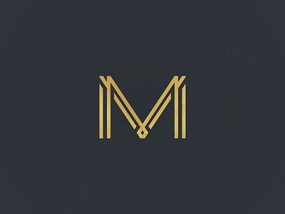 'MVM' Modern Concept branding logo mm modern project school