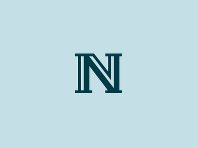 N design illustrator logo typeface