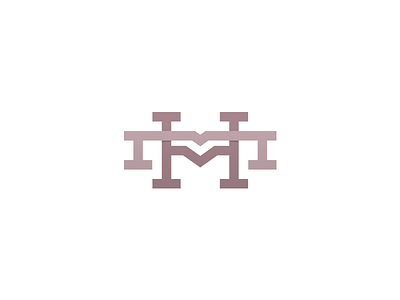 M&H design lettering logo sketch type