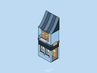 Little Pub blue design graphic illustration illustrator