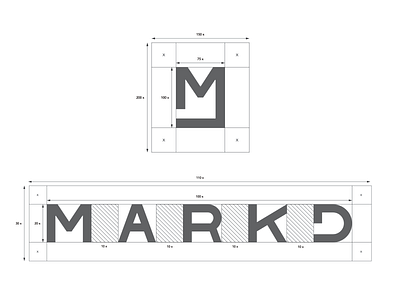 MARKD - Grid design graphic grid illustrator logomark logotype typography