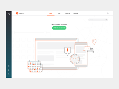 Scheduling & Timekeeping Illustration (02) composition concept design flat graphic grid illustration scheduling timekeeping ui ux vector